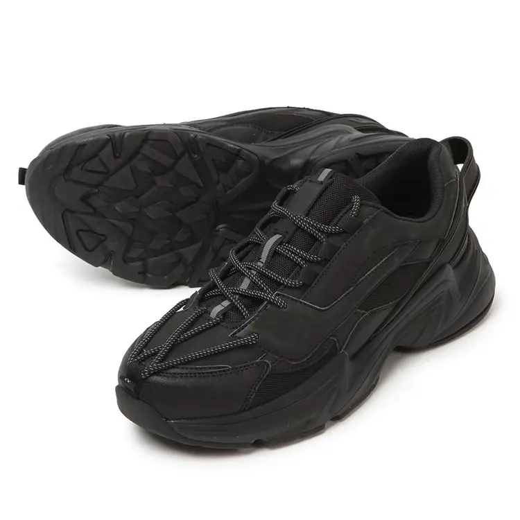 Black Sport Shoes Men Factory –  Popular Comfortable Breathable Women Sport Shoe Lady Fashion Chunky Sneakers for Men – Jianer