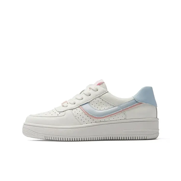 Jinjiang Factory Cheap Price Footwear All-Match Zapatos White Women's Casual Shoes Platform Fashionable
