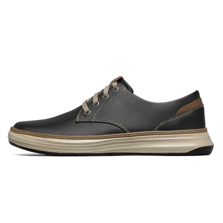 Jian Er Custom Brand Wholesale High Quality Footwear Flat Sneaker Leather Shoes Men Casual