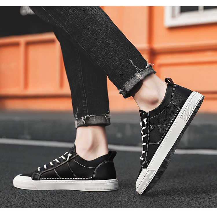 ODM China Casual Shoes Suppliers – Hot Sale Simple Stylish Young Custom Flat Walking Zapatos Mens Shoes Casual Sport Sneakers – Jianer detail pictures